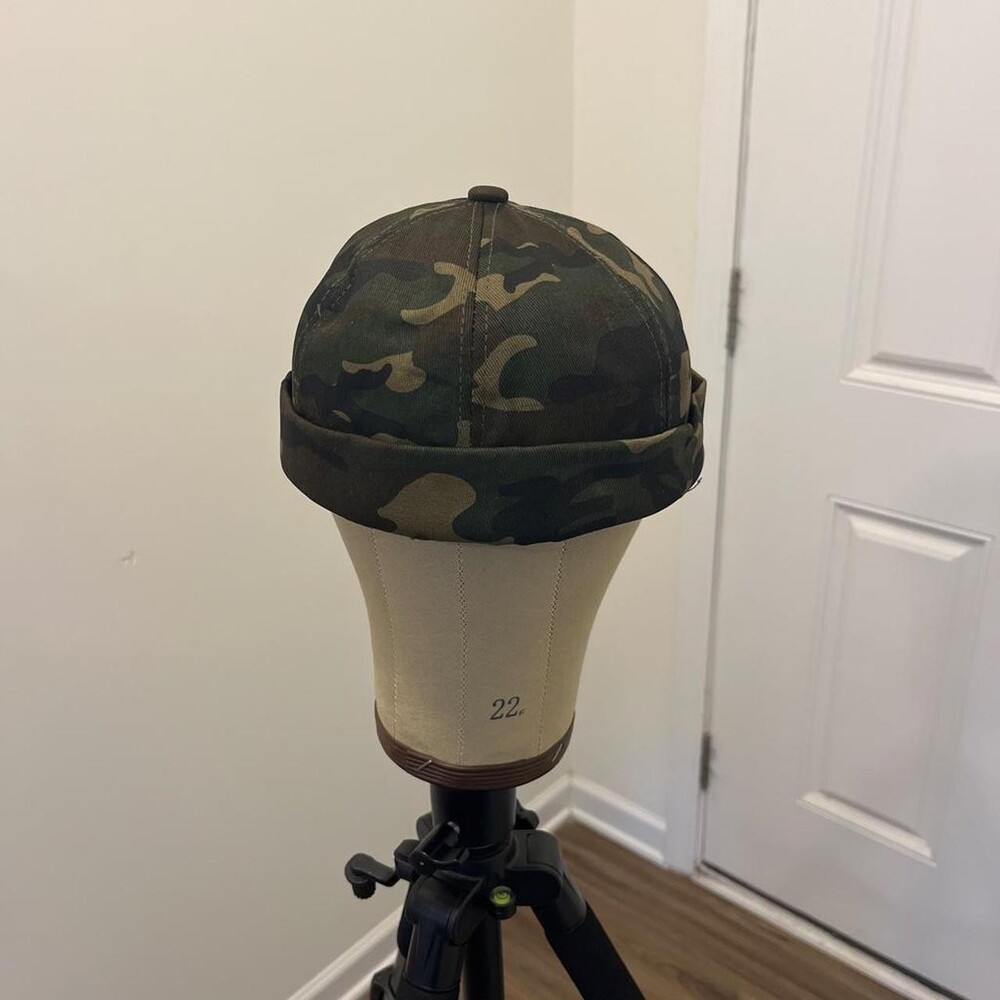 Camo baseball dome cap with adjustable strap #military #tactical